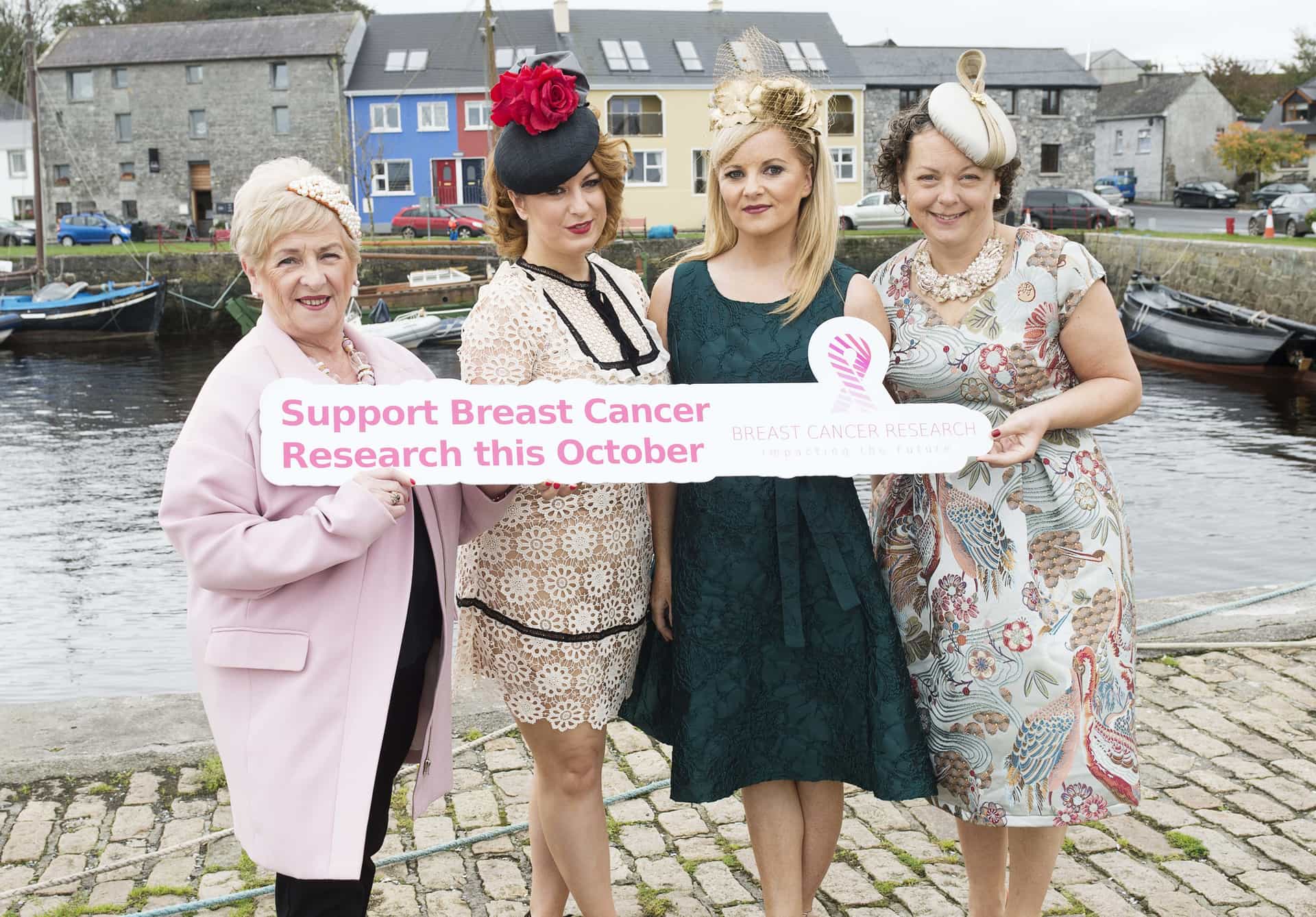 At the launch were Orla Smithwick BCR Volunteer Galway, Johanna Downes BCR Volunteer Galway, Brid O'Driscoll Milliner and Sabena Moylan.