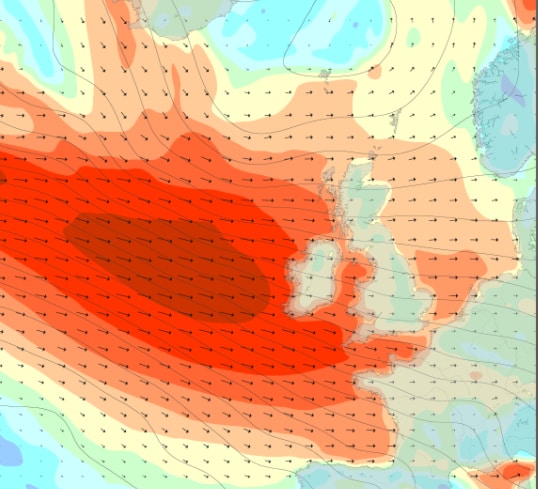Wind chart: Magic Seaweed