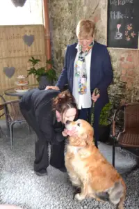 Millie is the guest of honour at Missybud Cafe, Corofin