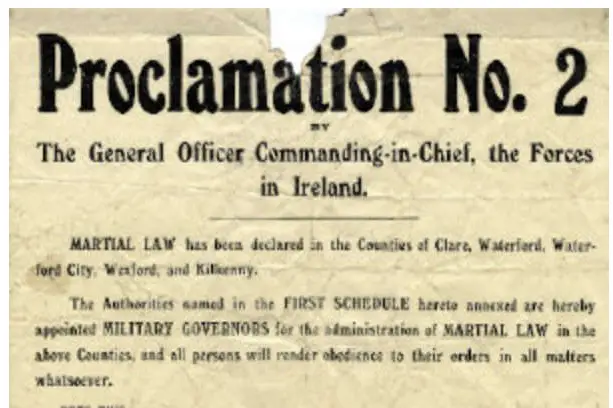 Martial Law declared in Co Clare Pic: Adams