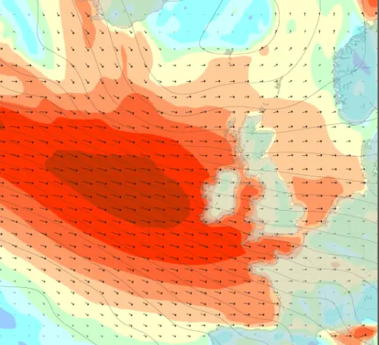 Wind chart: Magic Seaweed