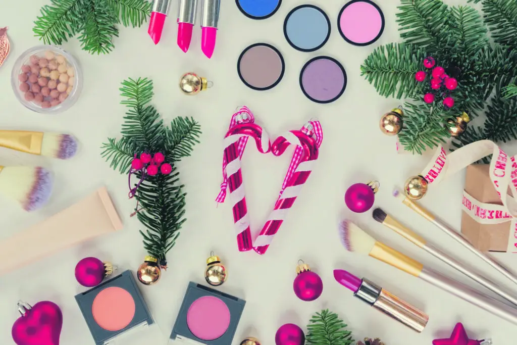 Christmas make up cosmetics