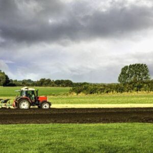 farm tractor grass