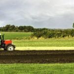 farm tractor grass