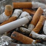 cigarettes ashtray