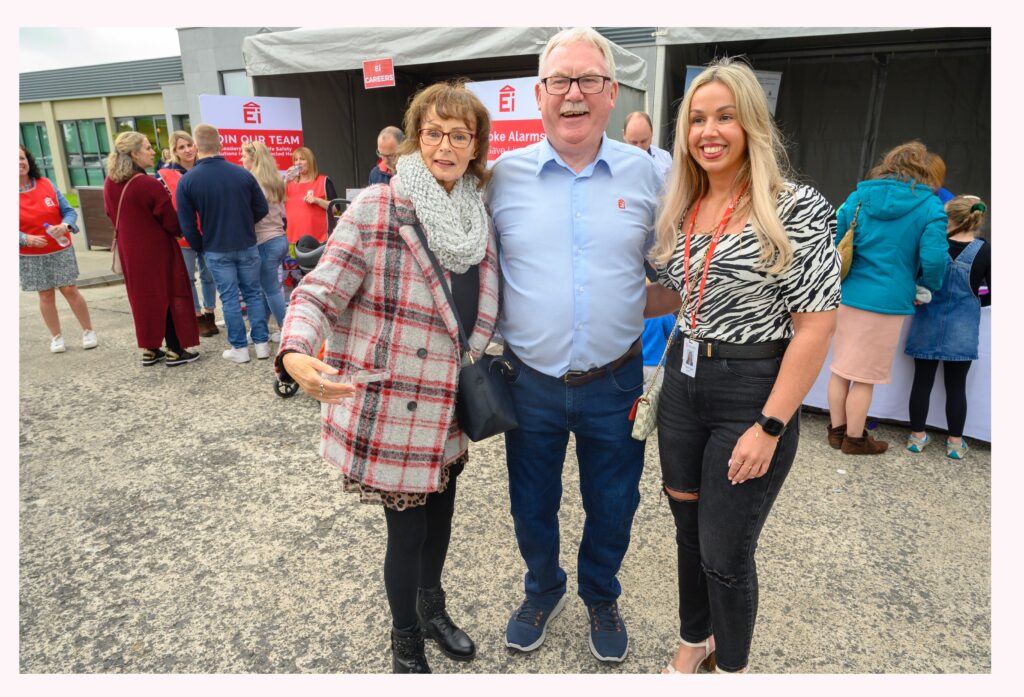 Gerry and Bernie Murphy and Sharon receptionist in Ei