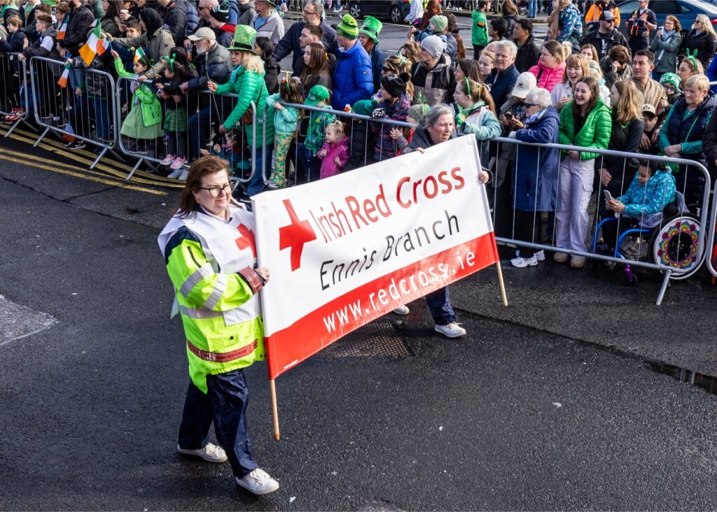 ennis st patrick's day parade 17-03-24 irish red cross 3