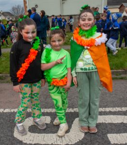shannon st patricks day parade 17-03-25 millie leyla rachel sherlock 1