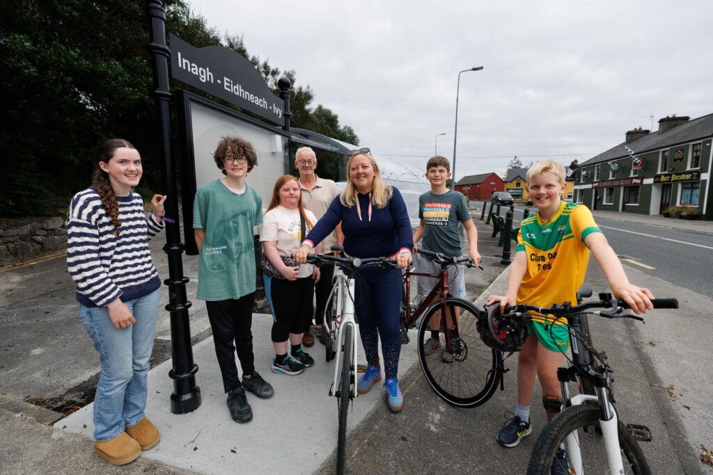 inagh bus stop bike shelter 1