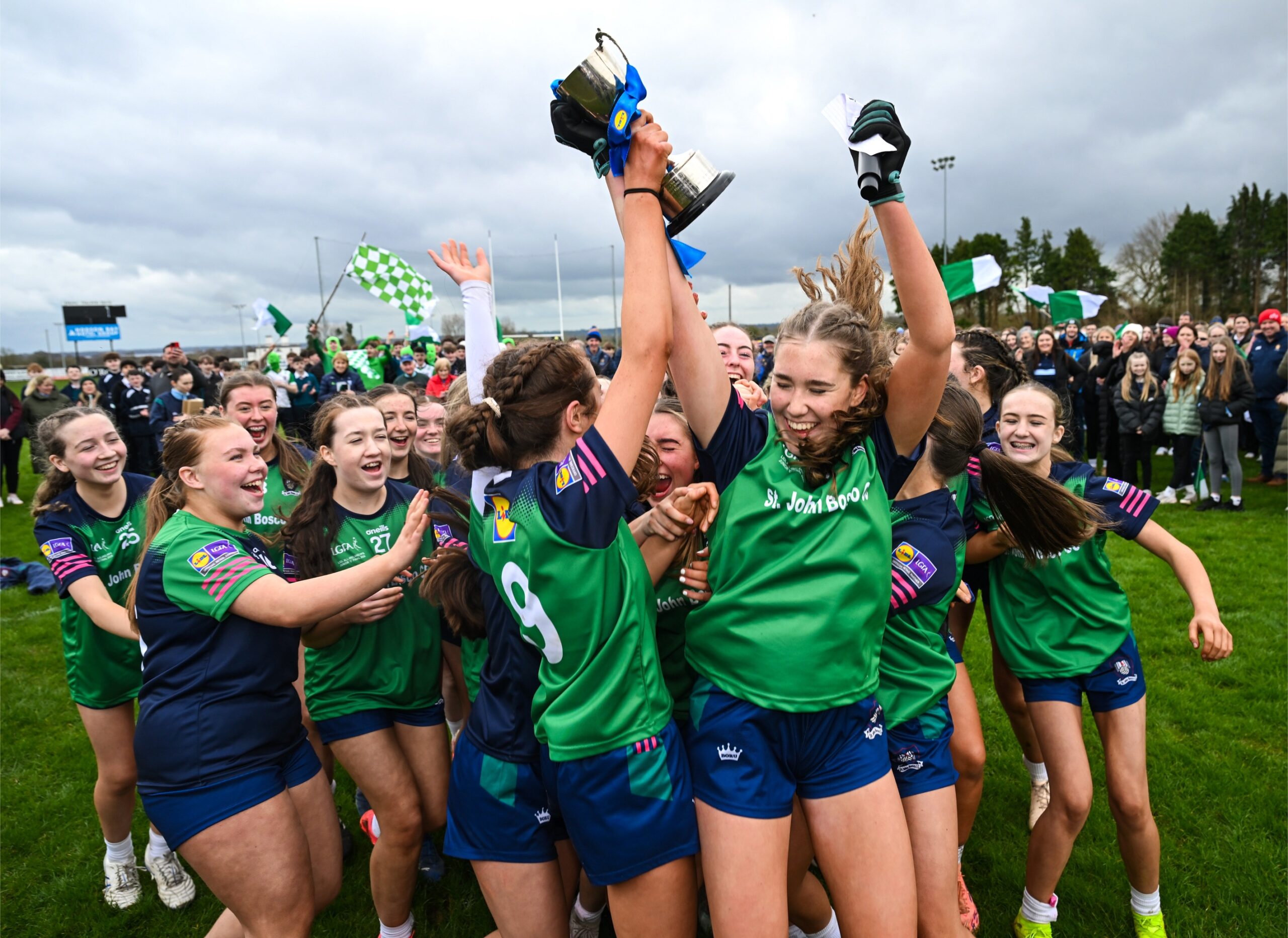 A SUPERB display from full-forward Caoimhe McMahon helped St. John Bosco from Kildysart in Clare claim the Lidl All-Ireland Post Primary Schools Junior C title with victory over Salerno on Wednesday afternoon.