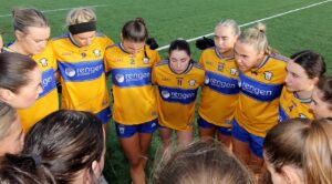 clare vs down ladies football 06-02-26 huddle chloe moloney 1