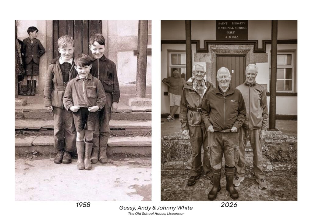 White brothers recreated school photo (Liscannor)