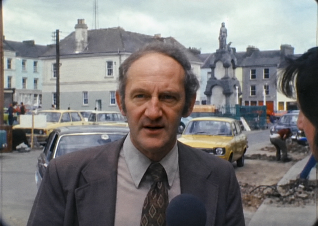 Jack Fennell, chairman of Kilrush Urban Council || Credit: RTE Archives, Economic Disaster Zone1,976
