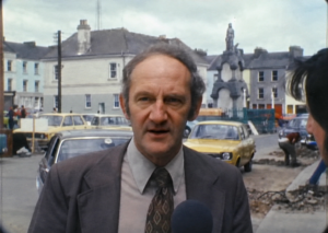 Jack Fennell, chairman of Kilrush Urban Council || Credit: RTE Archives, Economic Disaster Zone1,976