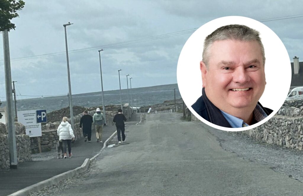 Road in Doolin || Inset: Cllr Joe Garrihy