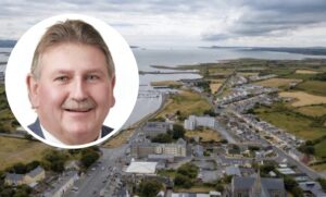 Ariel Kilrush town || Inset: Cllr Dinny Gould (IND)