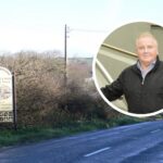 Ennistymon sign || Inset: Cllr Bill Slattery