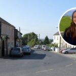 Parteen village, Inset: Cllr Rachel Hartigan