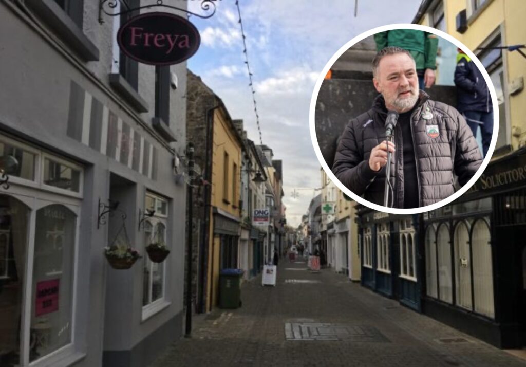 Parnell Street, Inset: Cllr Tommy Guilfoyle