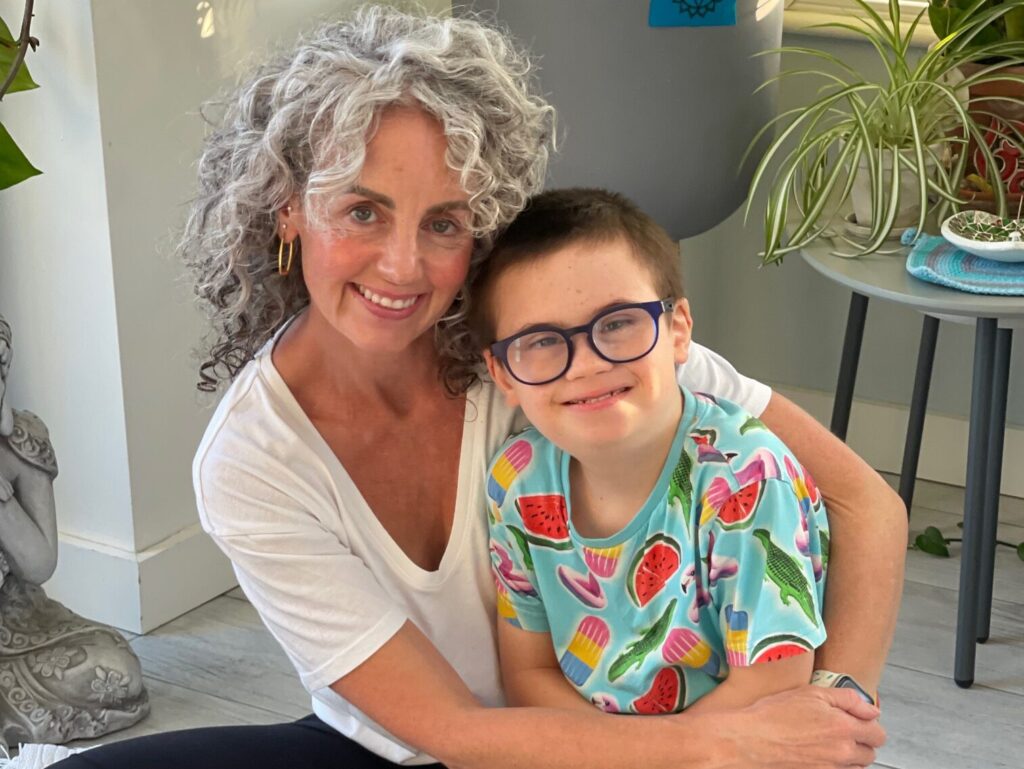 Karen Brennan with her son Reuban
