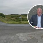 Clonina junction, Shyan || Inset: Cllr Michael Shannon