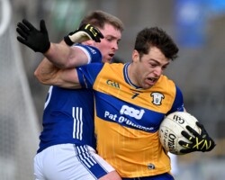 Cillian Brennan gets tangled. Photograph: Gerard O'Neill.